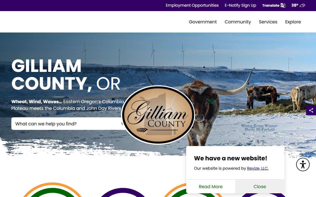 Gilliam County official website for unclaimed money and public records